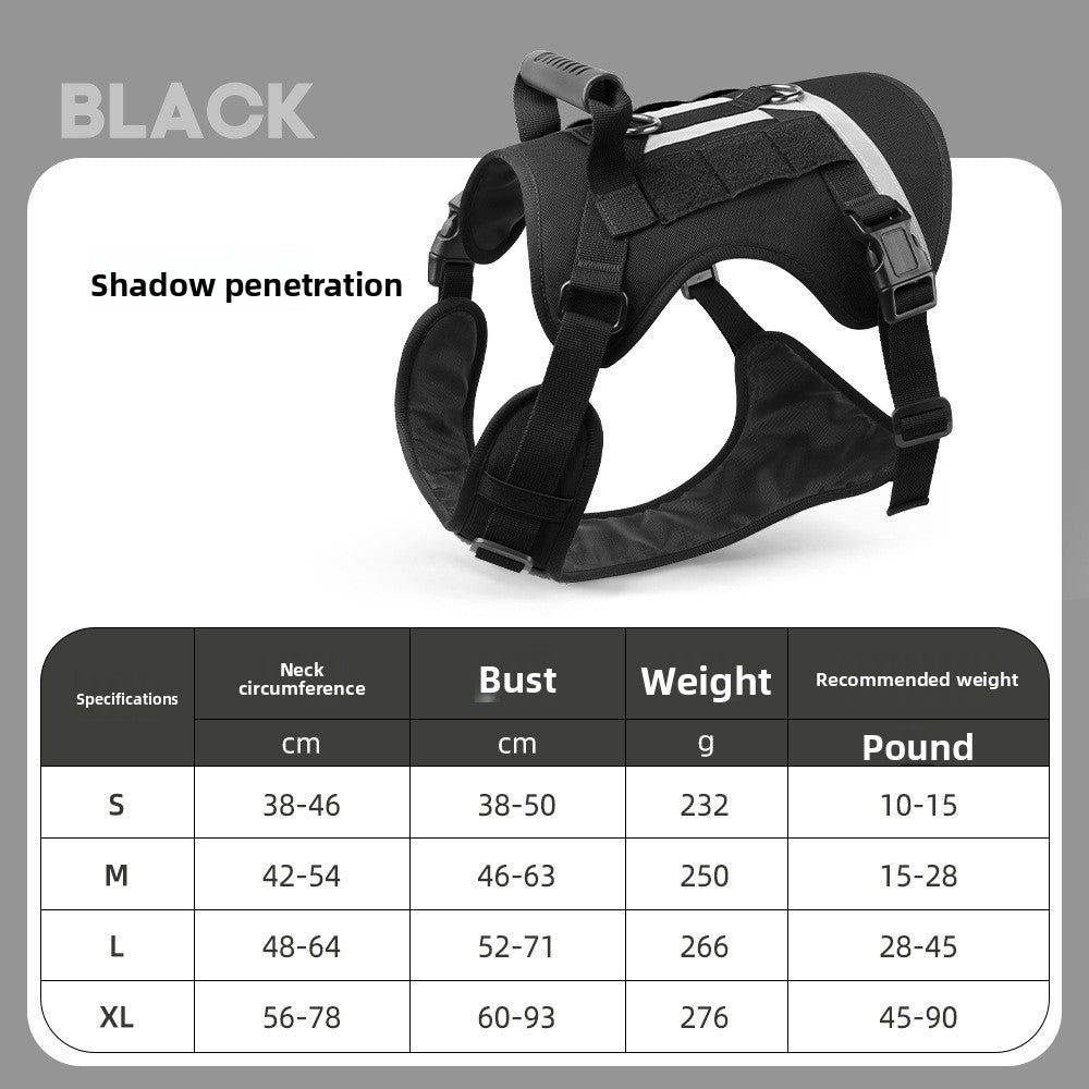 Tactical Reflective Dog Harness