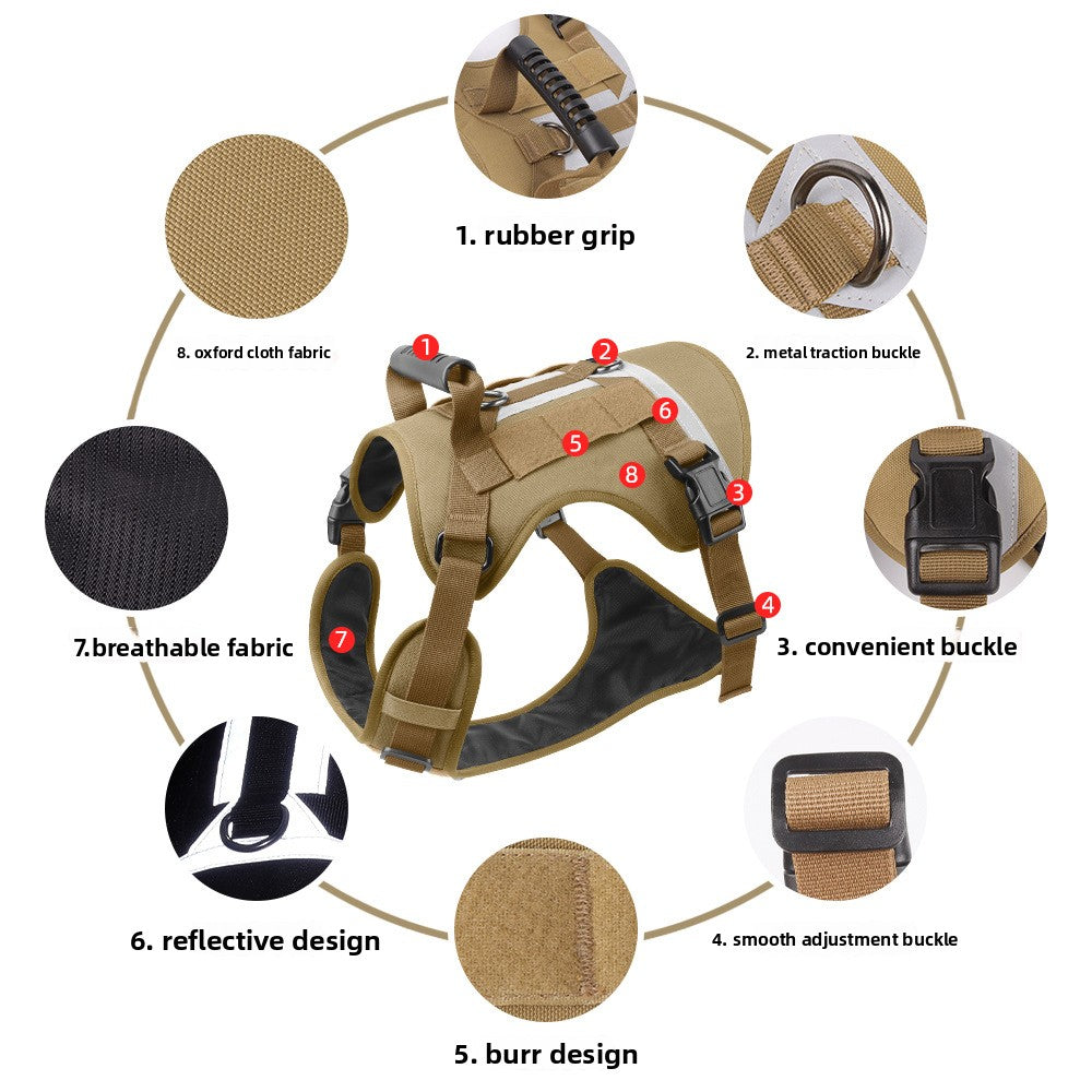 Tactical Reflective Dog Harness