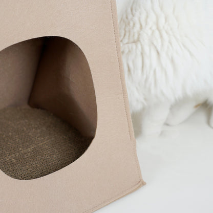 7fc30041c08102808a7ae11ae45d4ee2Enclosed Warm All-weather Cat HouseMaterial felt corrugated paper