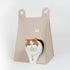 7f5067daa0c8a99594777646e6299a9Enclosed Warm All-weather Cat HouseMaterial felt corrugated paper