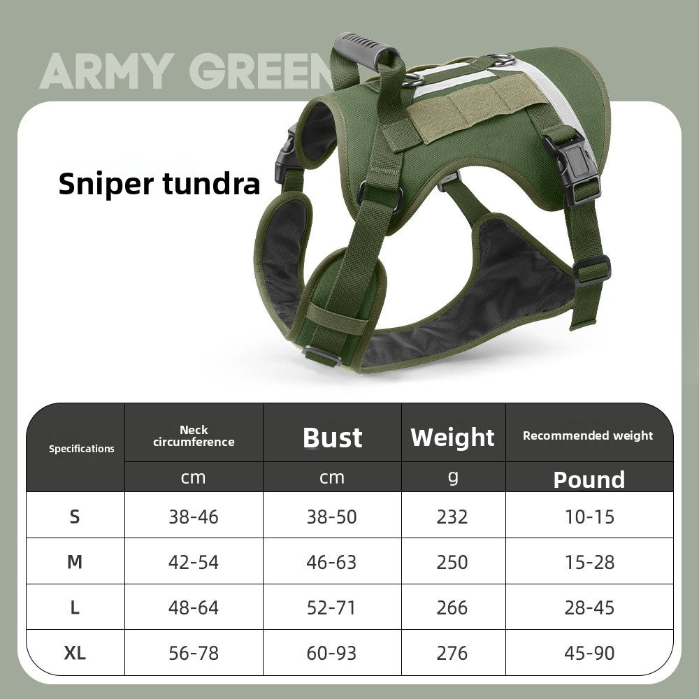 Tactical Reflective Dog Harness