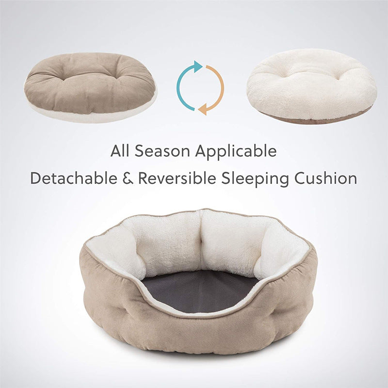 df9de378e59e45cff561688baeff288cPet Dog Cat Bed Mats Cat Accessories Soft Round Bed Sofae