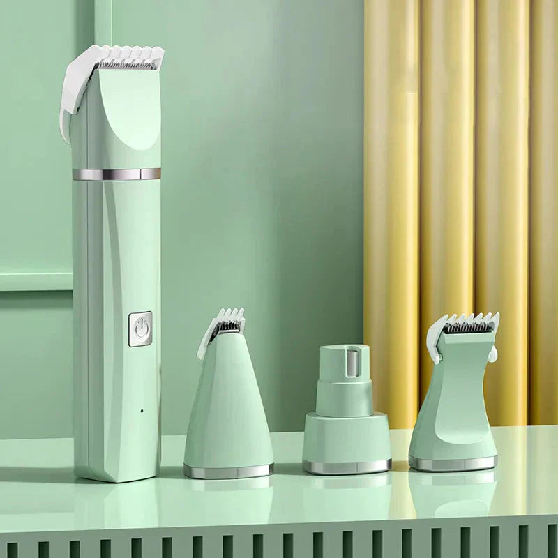 4 in 1 Electric Pet Grooming Kit - Hair Trimmer, Clippers, Nail Grinder for Cats &amp; Dogs